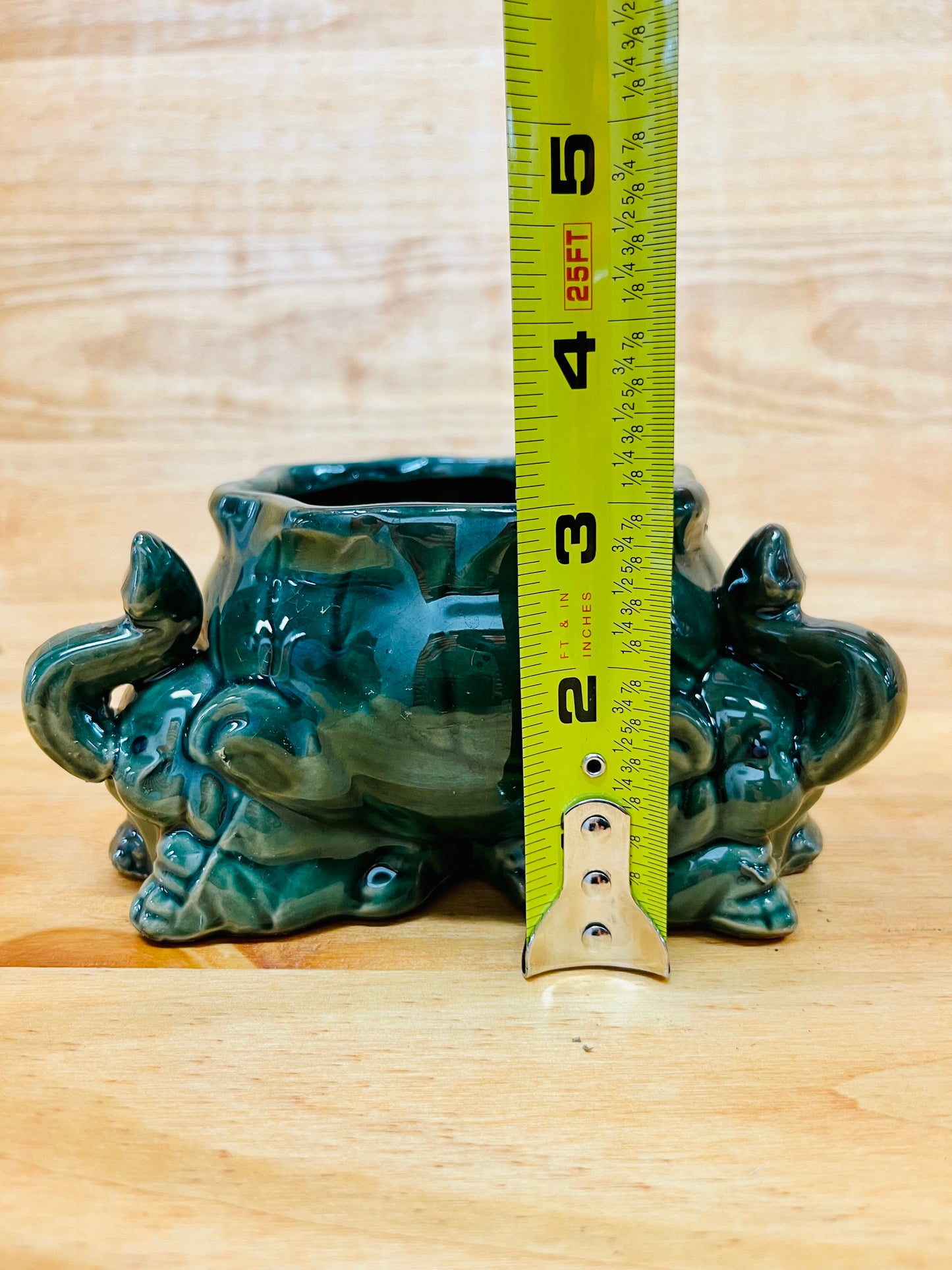 Elephant Vase Three Heads Design For Lucky Bamboo