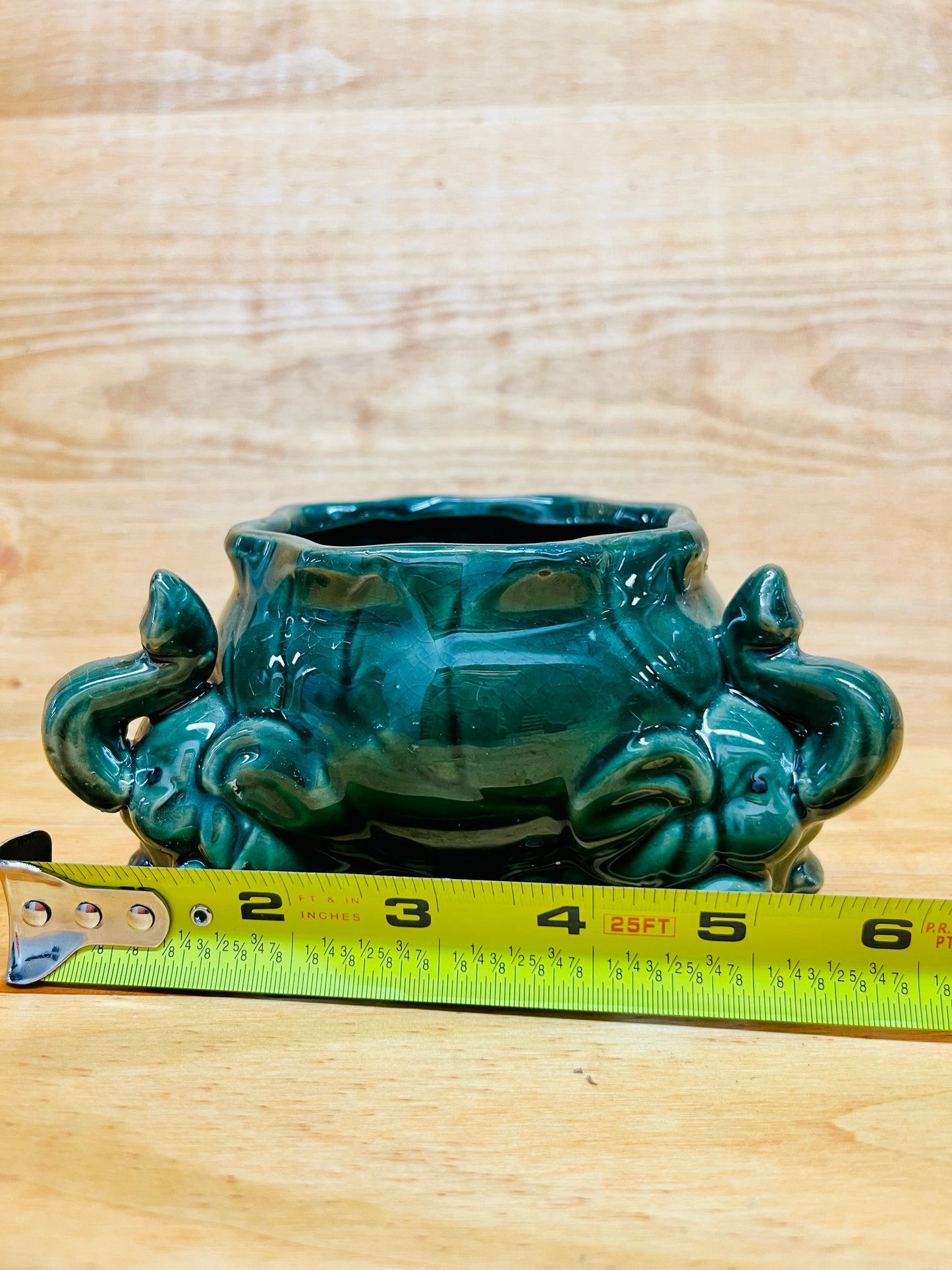 Elephant Vase Three Heads Design For Lucky Bamboo