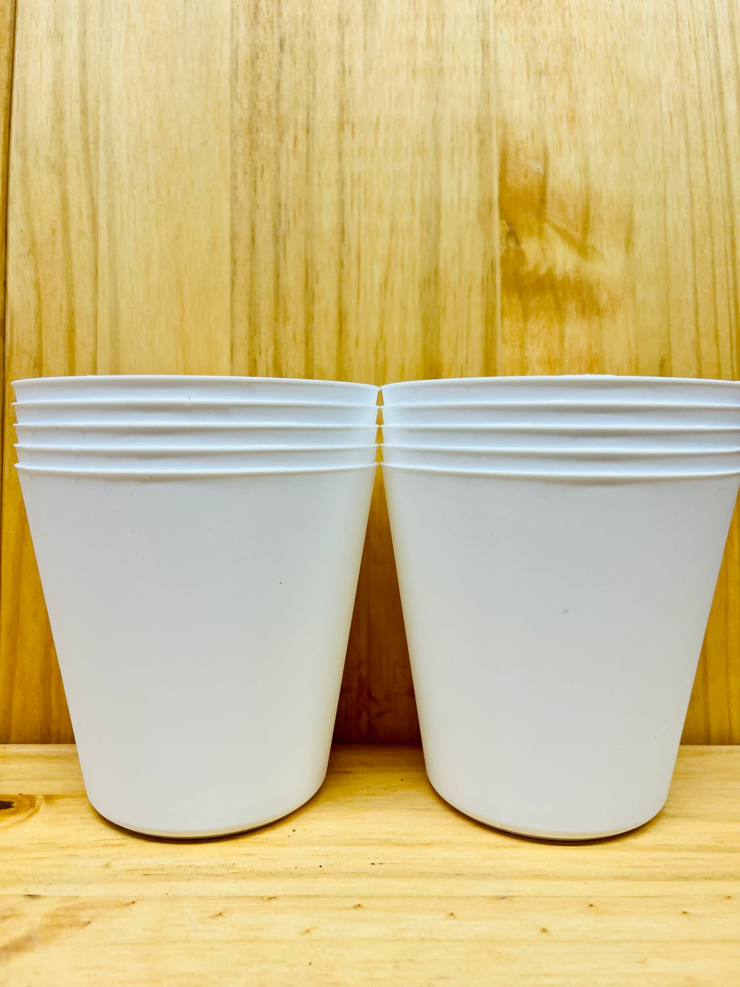 White Cover Pots 10 Pack - Fits 4” Potted Plants