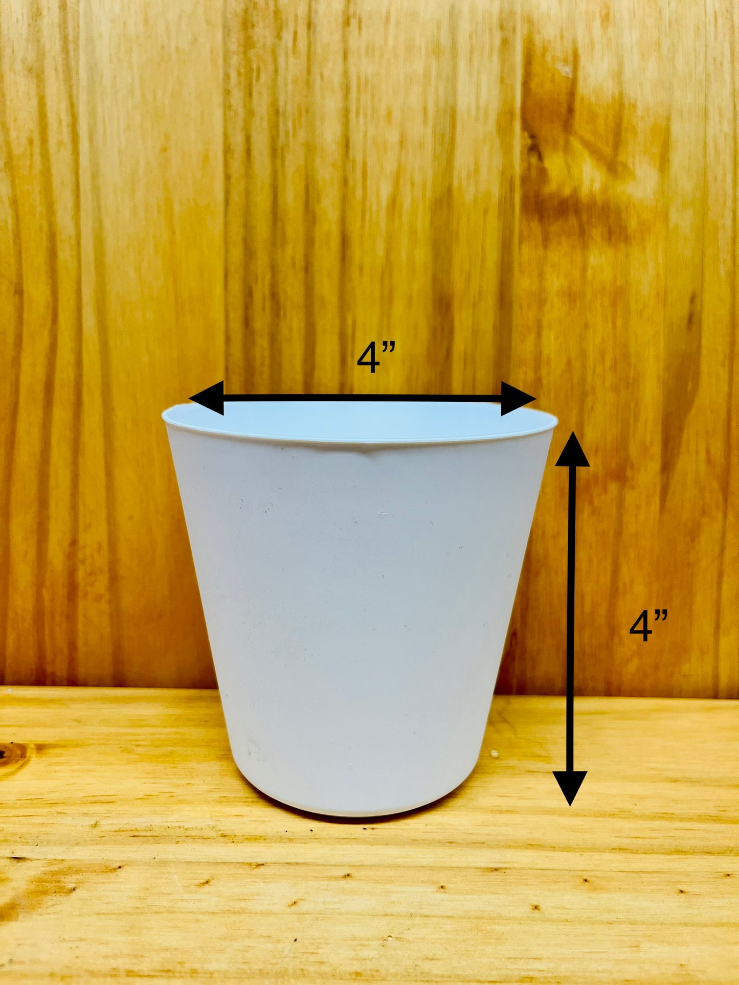 White Cover Pots 10 Pack - Fits 4” Potted Plants