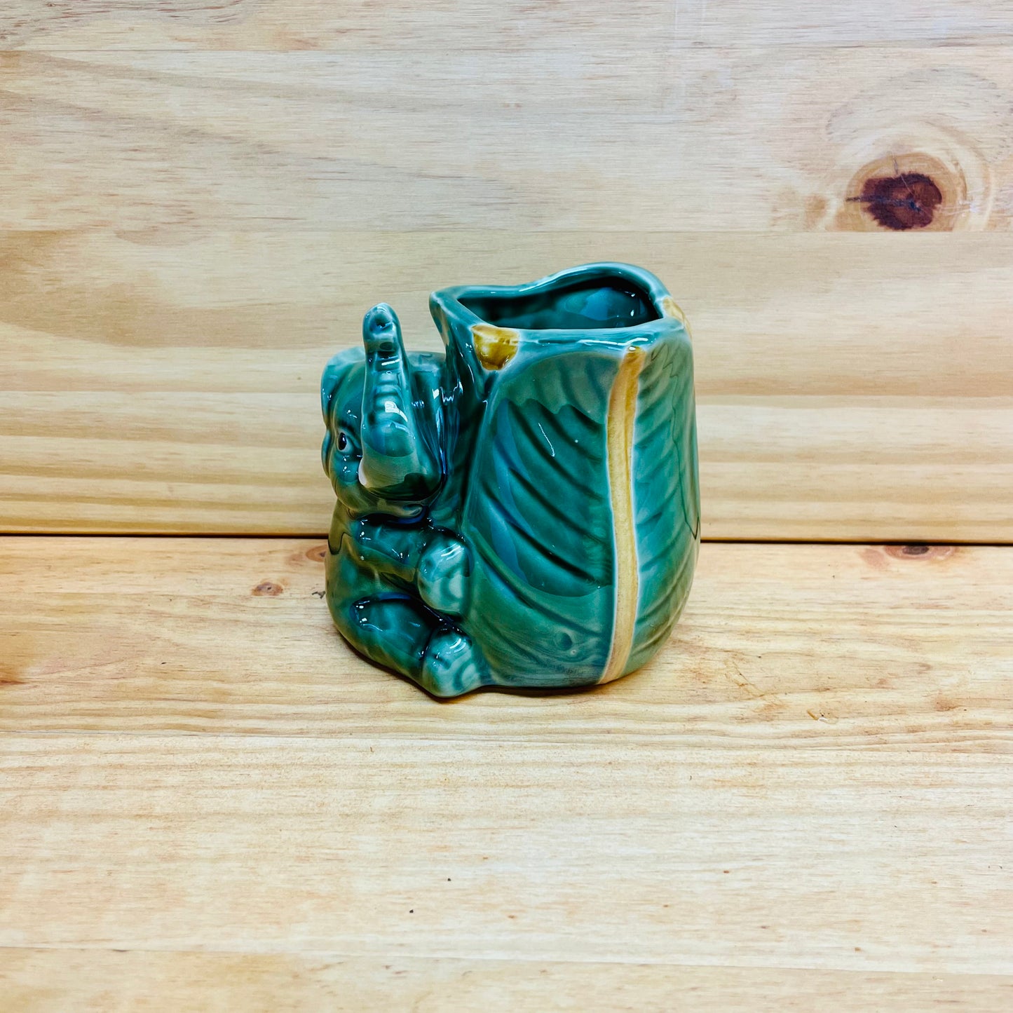 Lucky Bamboo Ceramic Vase Elephant