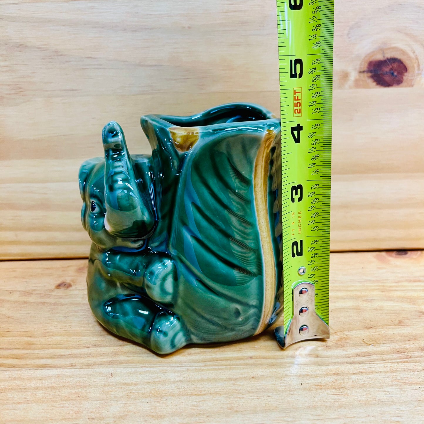 Lucky Bamboo Ceramic Vase Elephant