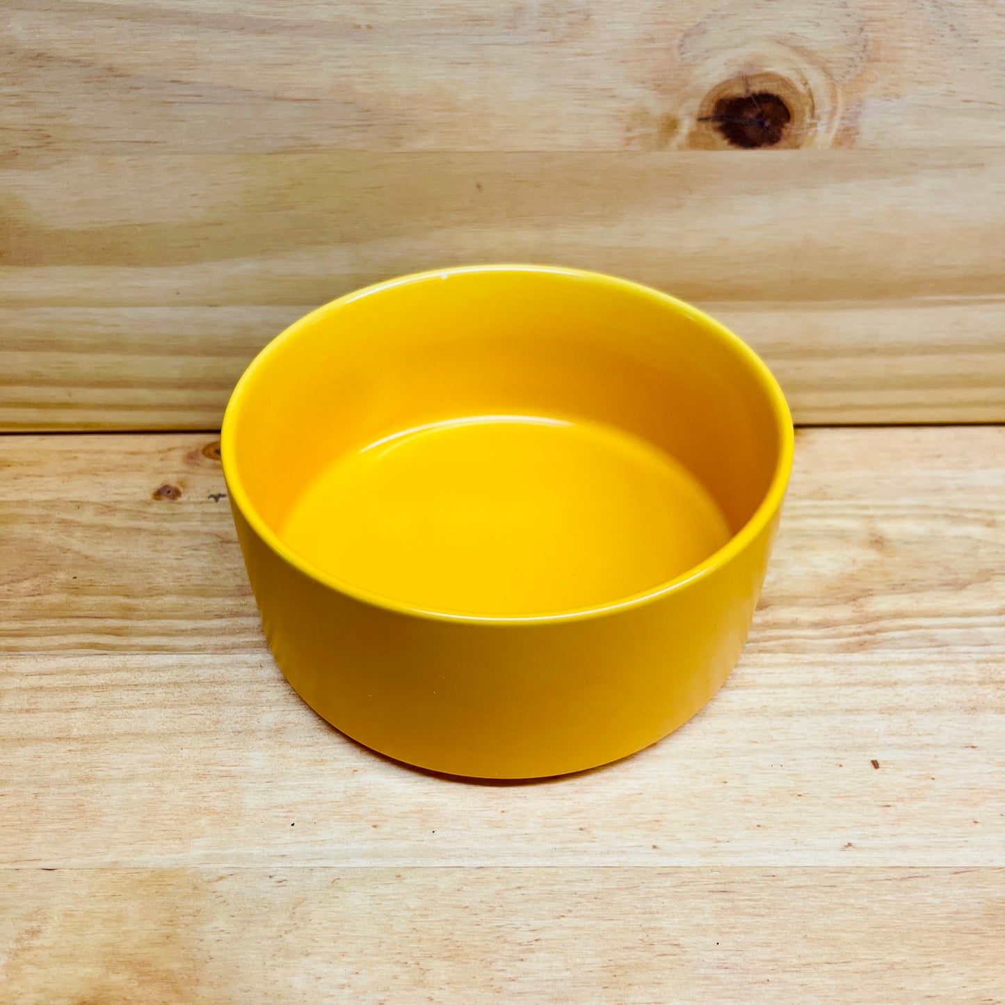 Round Ceramic Yellow Vase For Lucky Bamboo