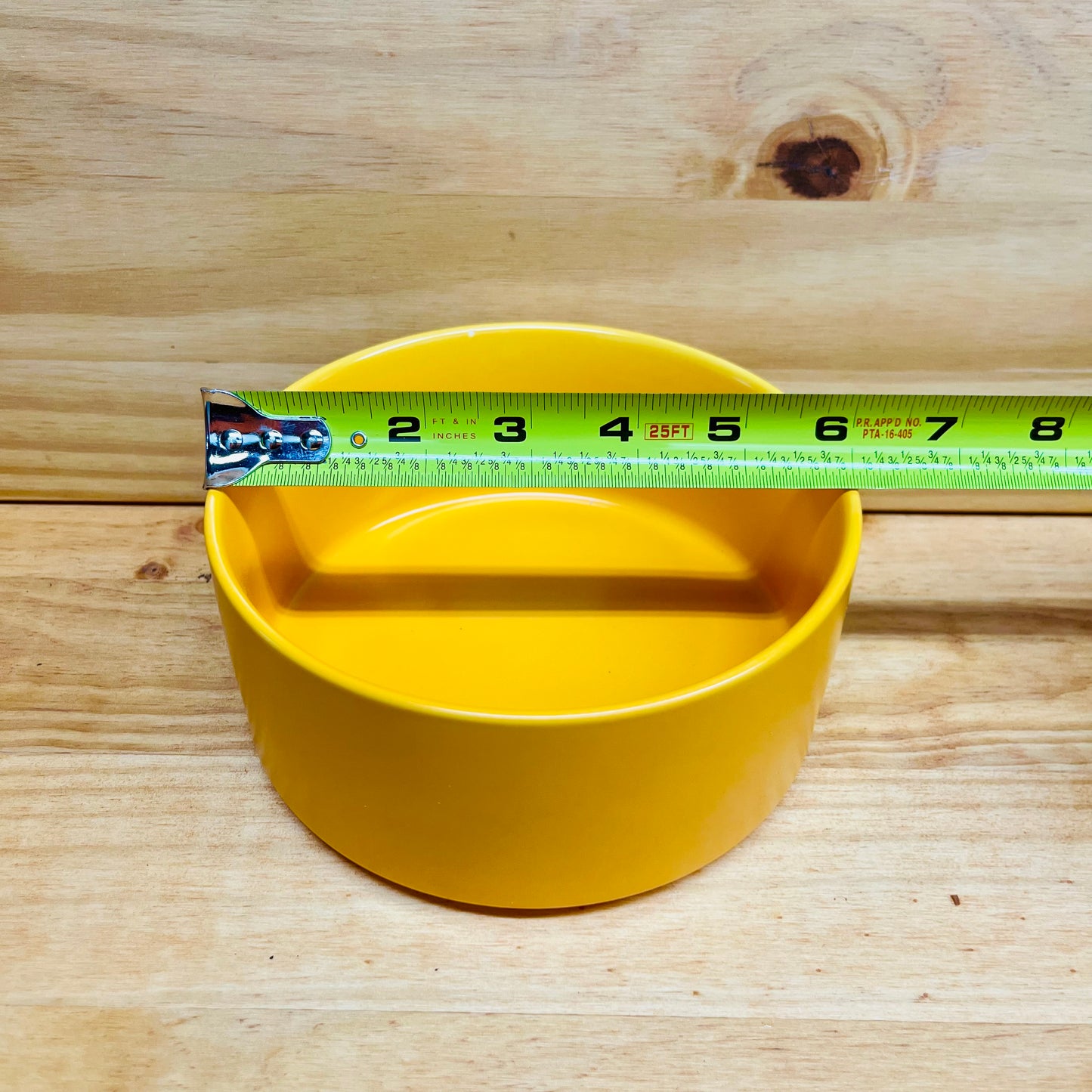 Round Ceramic Yellow Vase For Lucky Bamboo