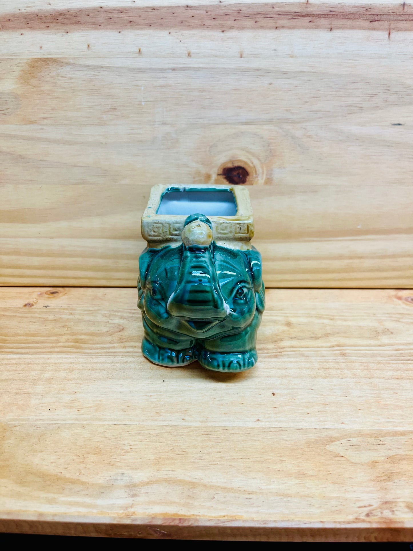 Standing Elephant Vase For Lucky Bamboo