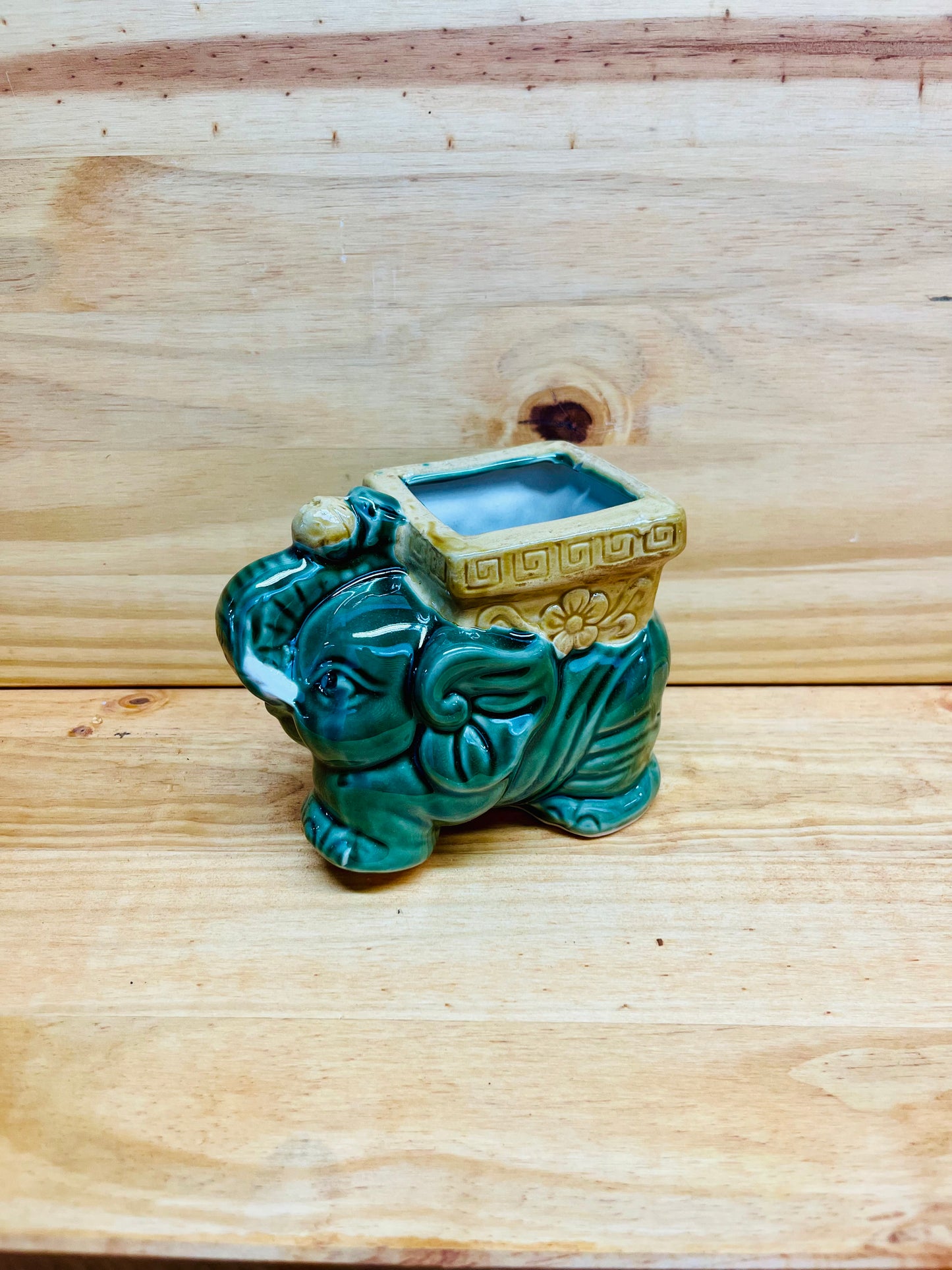 Standing Elephant Vase For Lucky Bamboo