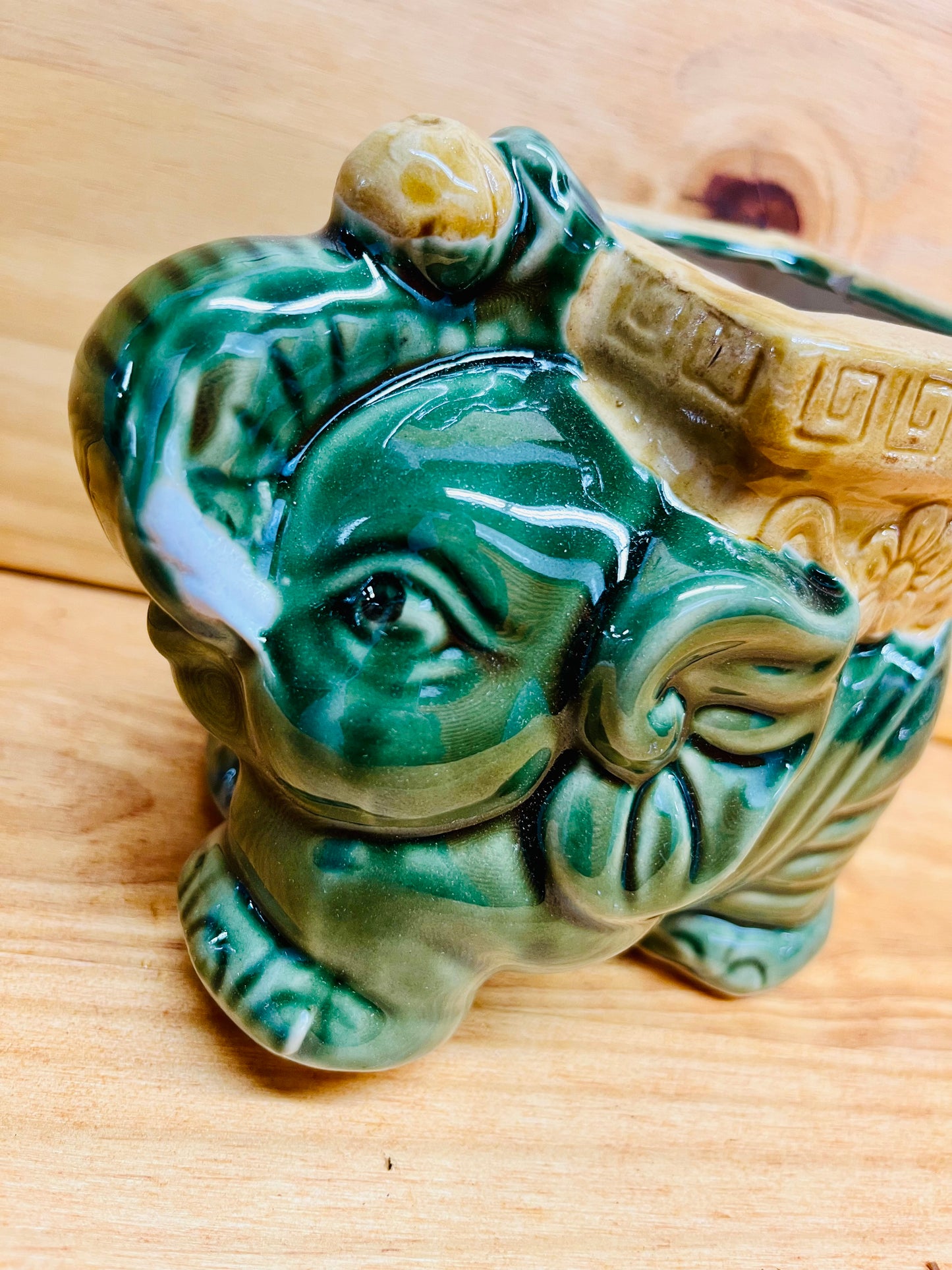 Standing Elephant Vase For Lucky Bamboo