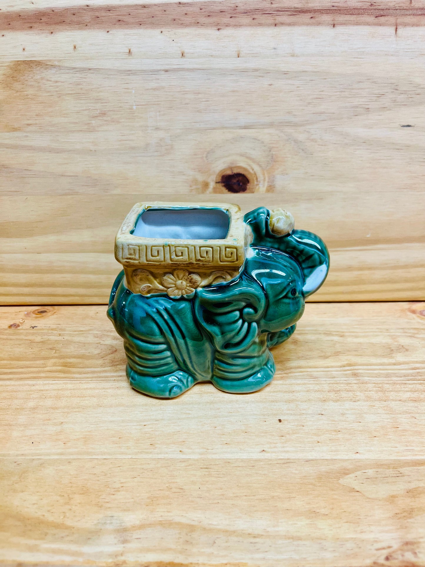 Standing Elephant Vase For Lucky Bamboo