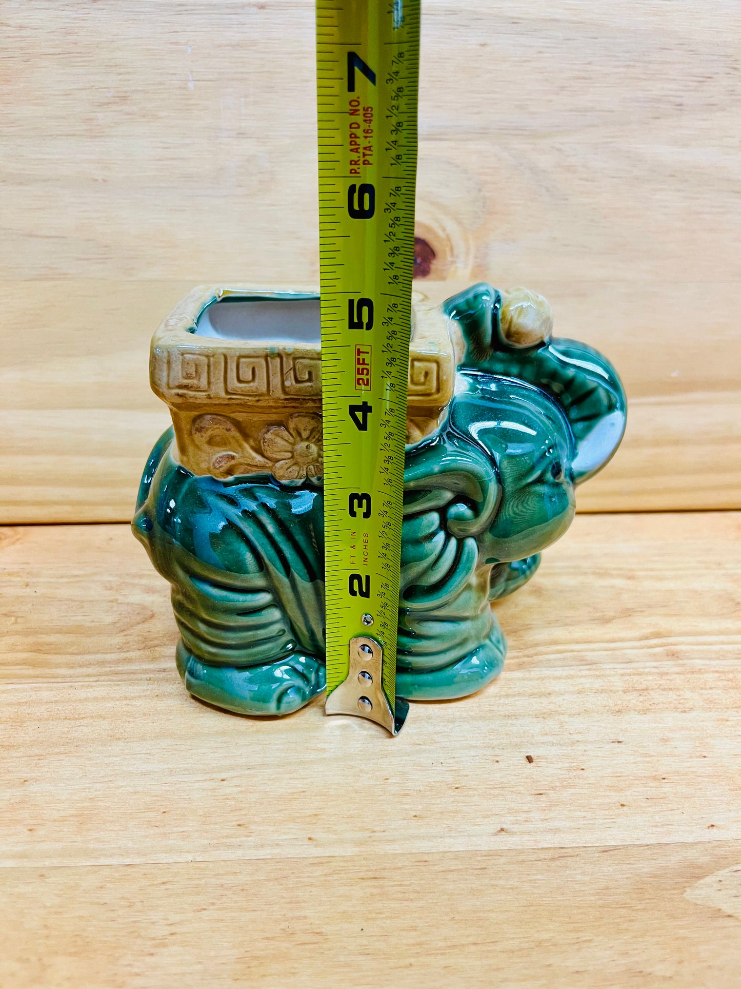 Standing Elephant Vase For Lucky Bamboo