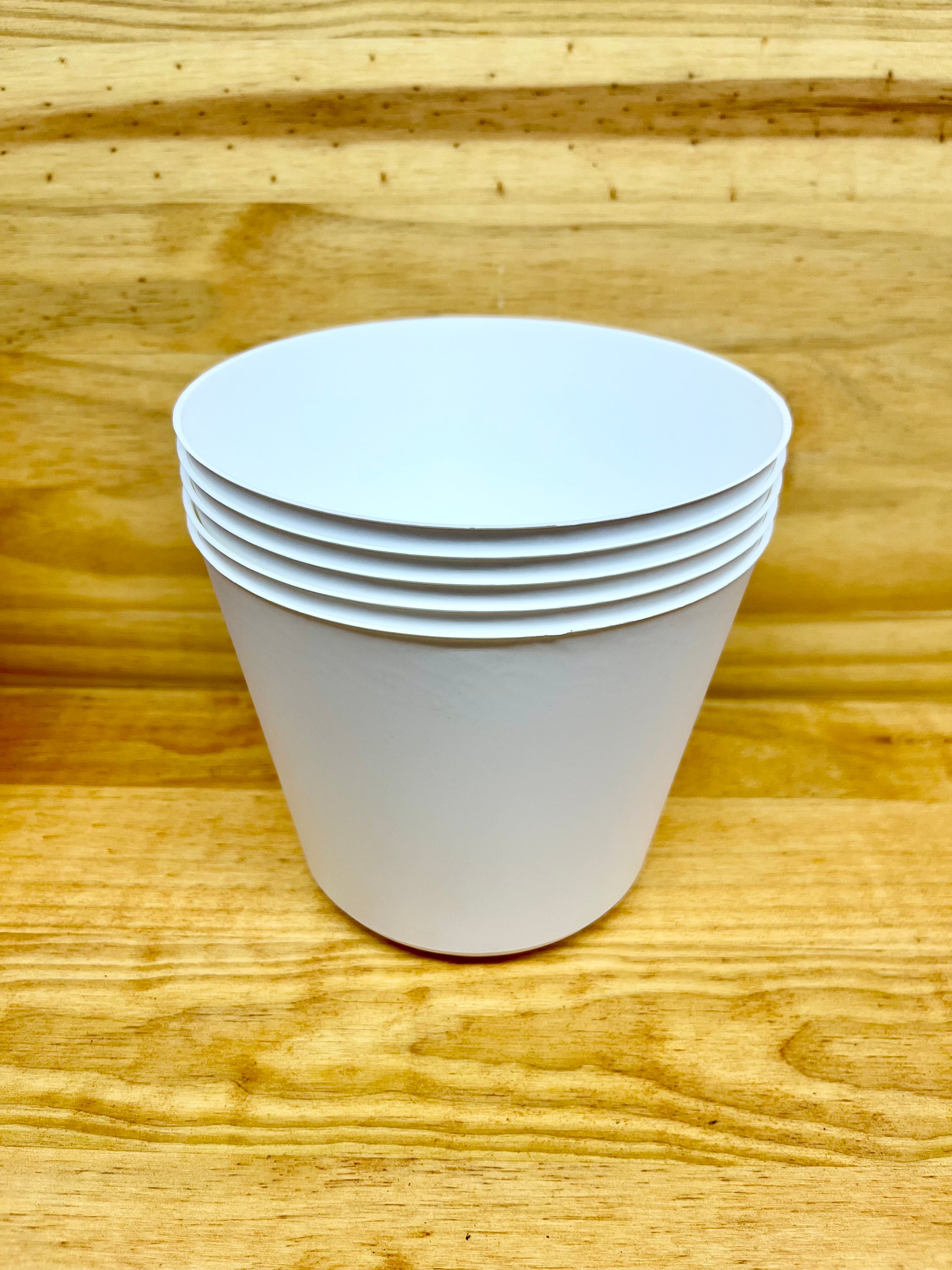 Plant Cover Pots White, easy, clean, and cheap solution to make your houseplants look great and stop water from leaking.
