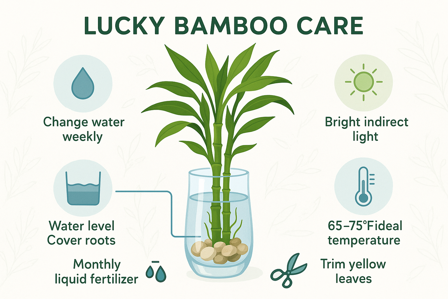 Live Lucky Bamboo 10” Plants