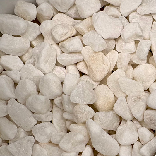 Close-up of small white pebbles